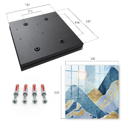 Mountain landscape Wall mounted key box