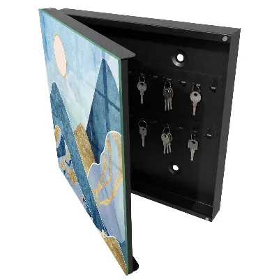 Mountain landscape Wall mounted key box