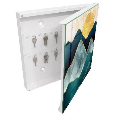 Mountain abstraction Key cabinet