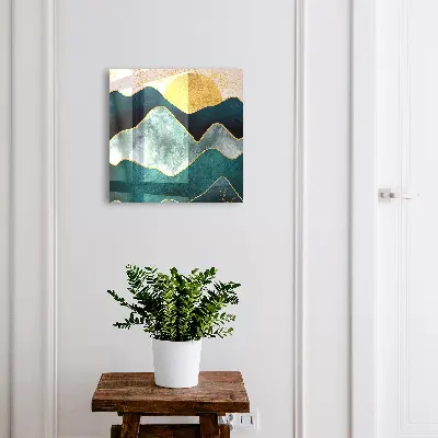 Mountain abstraction Key cabinet