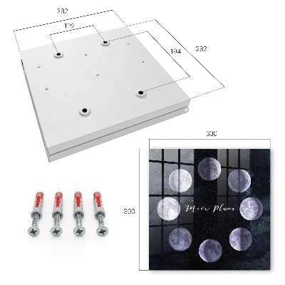 Moon phases Wall mounted key box