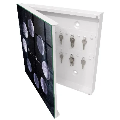 Moon phases Wall mounted key box
