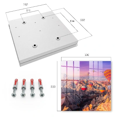 Balloons in the air Key box for wall