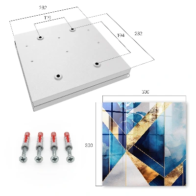Blue elegance Wall mounted key box