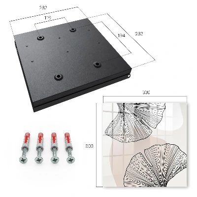 Black leaves Key cabinet