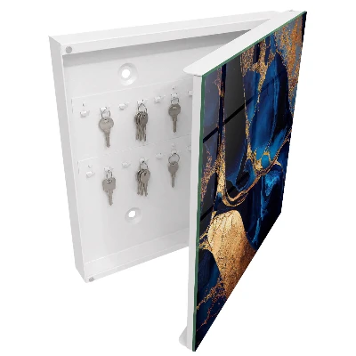 Night marble Key box for wall