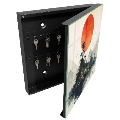 Mountain landscape Wall mounted key box