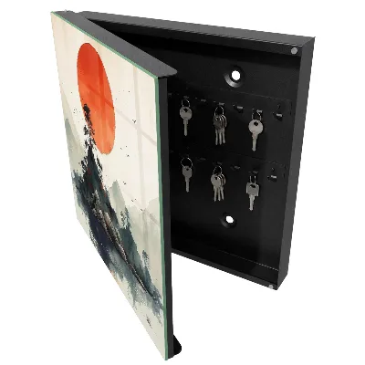 Mountain landscape Wall mounted key box