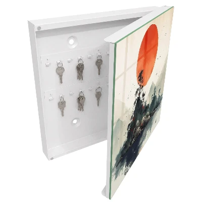 Mountain landscape Wall mounted key box