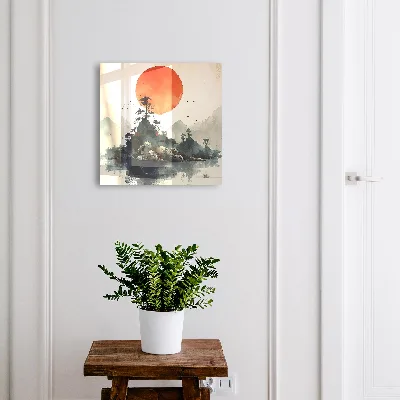 Mountain landscape Wall mounted key box