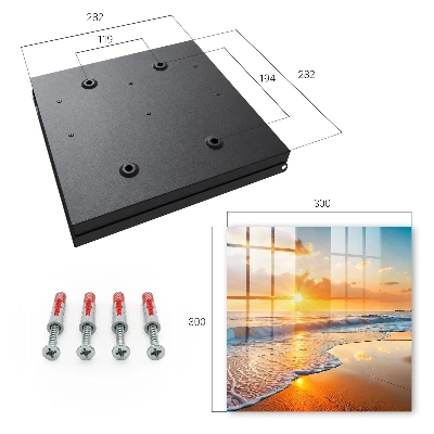 Ocean sunset Wall mounted key box