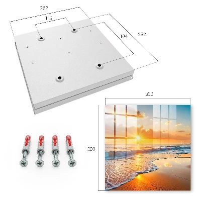 Ocean sunset Wall mounted key box
