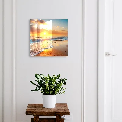 Ocean sunset Wall mounted key box