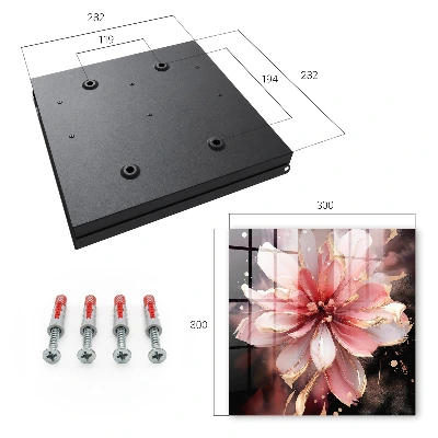 Pink flower Key cabinet