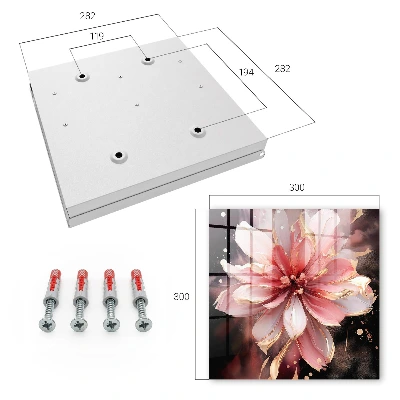 Pink flower Key cabinet