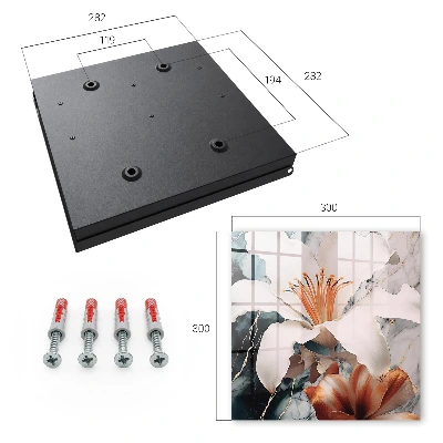 Floral elegance Wall mounted key box