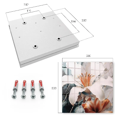 Floral elegance Wall mounted key box