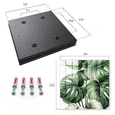 Green leaves Wall mounted key box