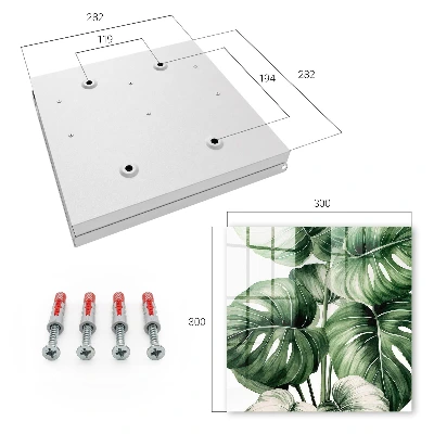 Green leaves Wall mounted key box