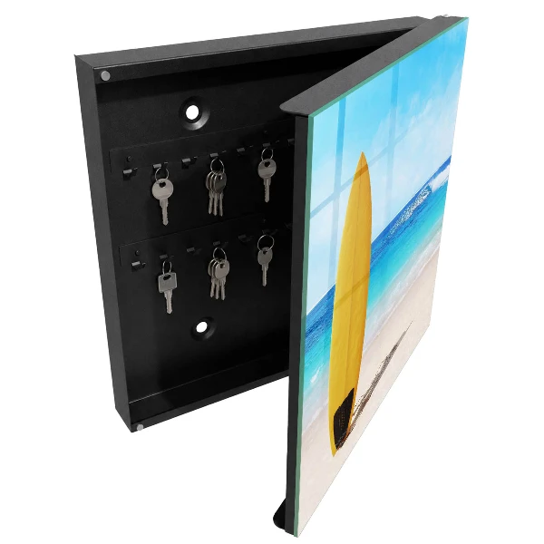Surfing paradise Key box for wall
