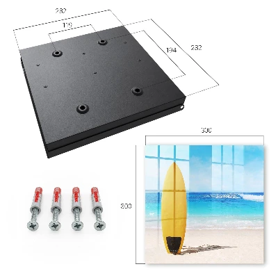 Surfing paradise Key box for wall