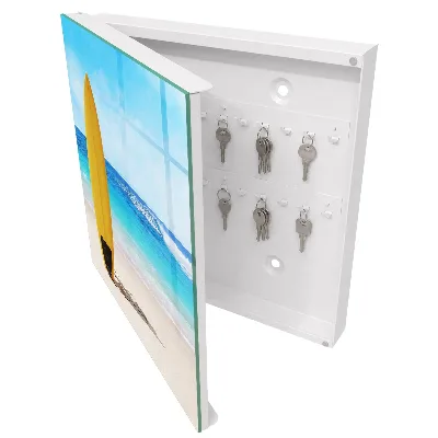 Surfing paradise Key box for wall