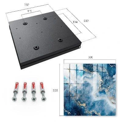 Dreamy abstraction Key box for wall