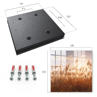 Sunset grasses Wall mounted key box