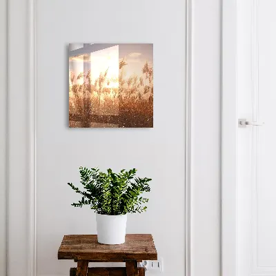 Sunset grasses Wall mounted key box