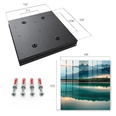 Mountain reflection Wall mounted key box