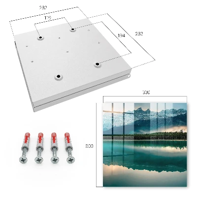 Mountain reflection Wall mounted key box