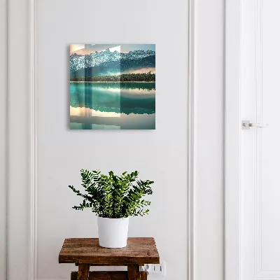 Mountain reflection Wall mounted key box