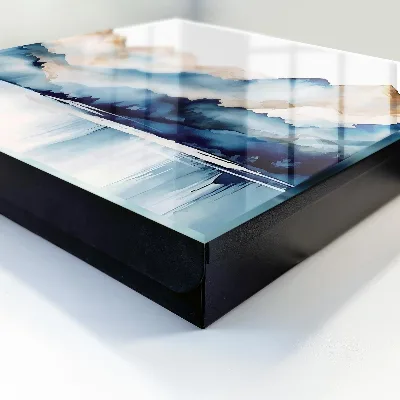 Watercolor mountains Key cabinet