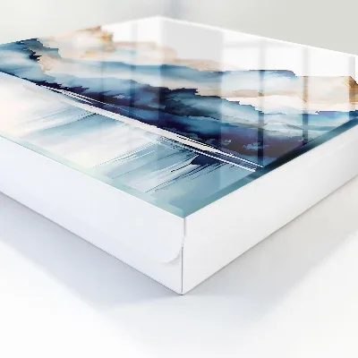 Watercolor mountains Key cabinet