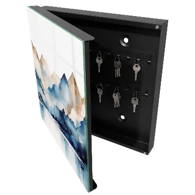 Watercolor mountains Key cabinet