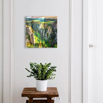 Rocks and forest Wall mounted key box