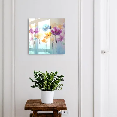 Colorful flowers Key cabinet