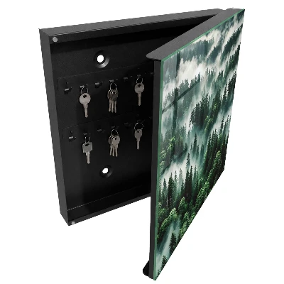 Misty forest Key box for wall