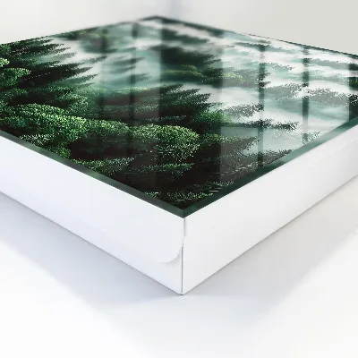 Misty forest Key box for wall