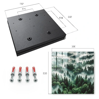 Misty forest Key box for wall