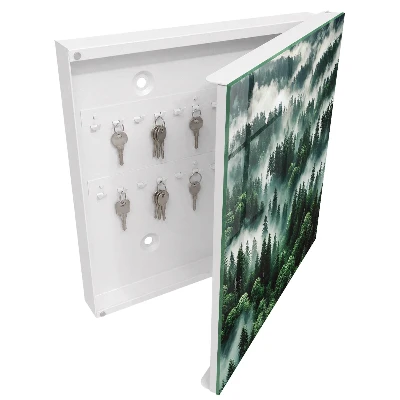 Misty forest Key box for wall