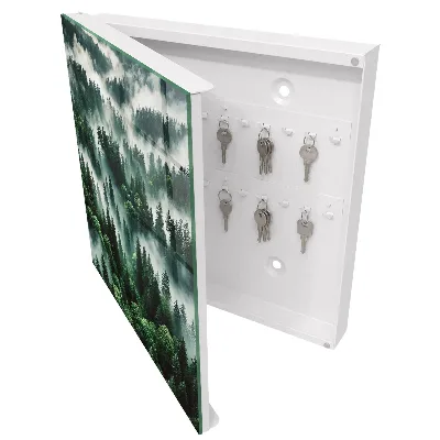 Misty forest Key box for wall