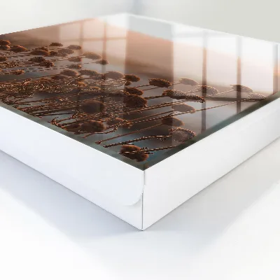 Autumn landscape Key box for wall
