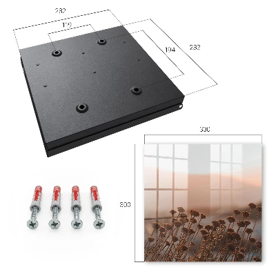 Autumn landscape Key box for wall