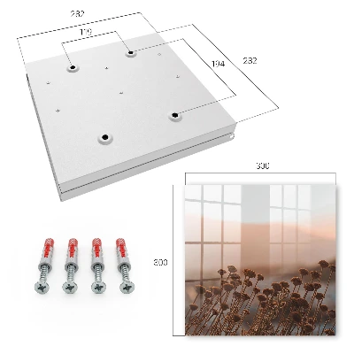 Autumn landscape Key box for wall