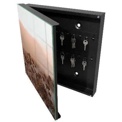 Autumn landscape Key box for wall