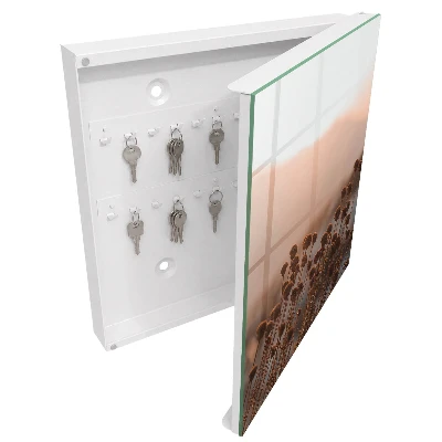 Autumn landscape Key box for wall