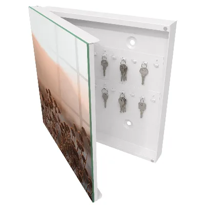 Autumn landscape Key box for wall