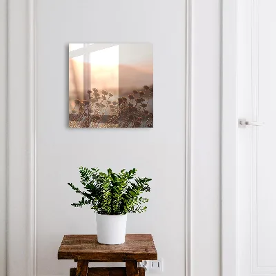 Autumn landscape Key box for wall