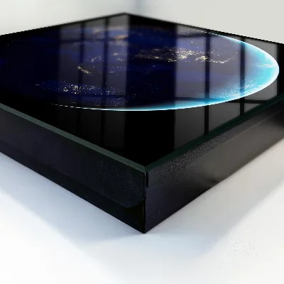 Earth at night Wall mounted key box